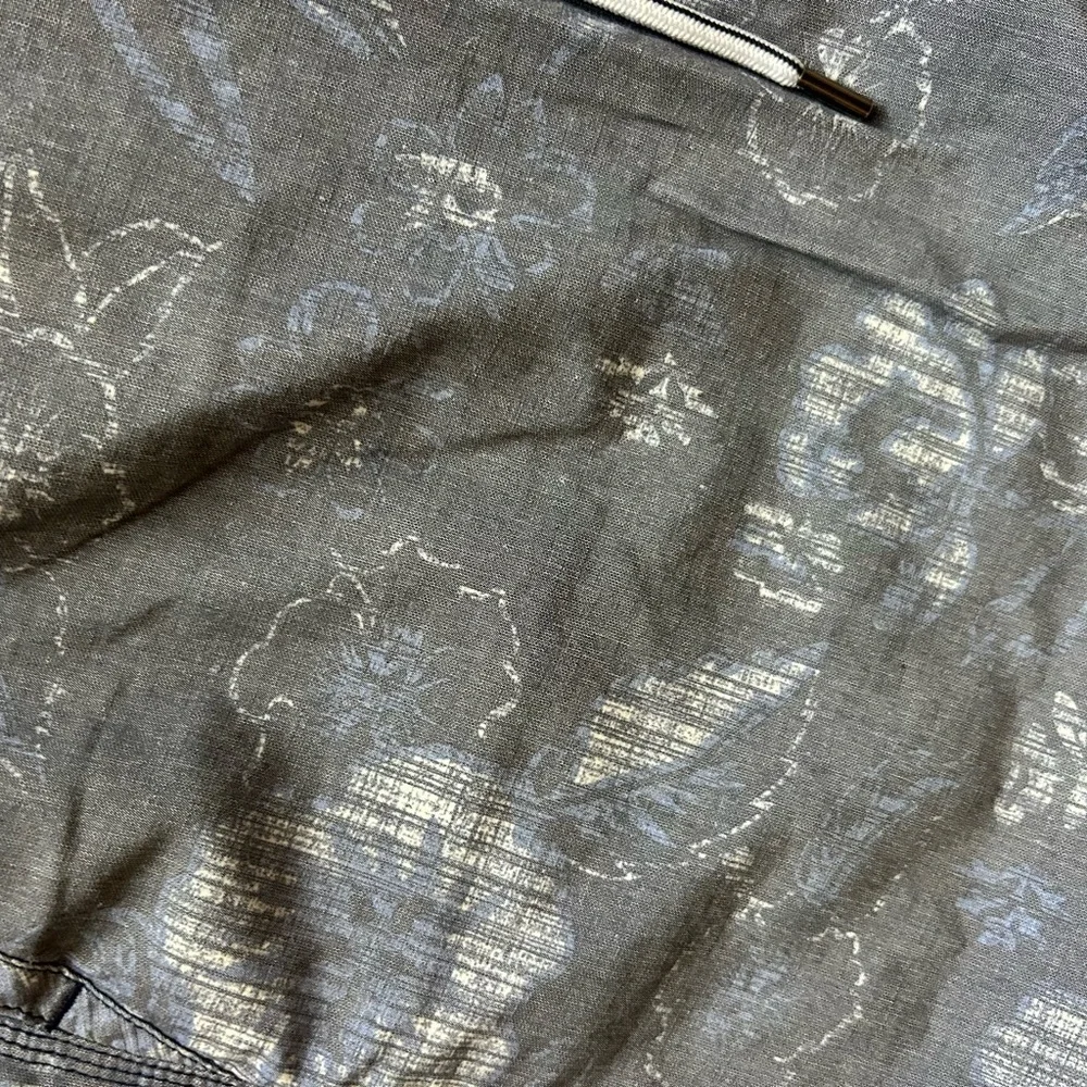Men’s Swim Trunks With Adjustable Waist Size Large Palm Print Beach Pool